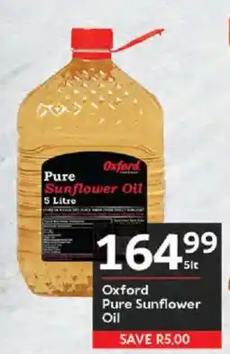 Oxford Freshmarket Oxford Pure Sunflower Oil offer