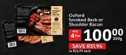 Oxford Freshmarket Oxford Smoked Back or Shoulder Bacon offer