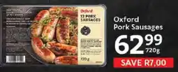 Oxford Freshmarket Oxford Pork Sausages offer