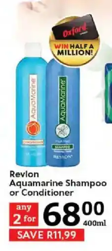 Oxford Freshmarket Revlon Aquamarine Shampoo or Conditioner offer
