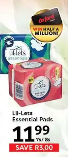 Oxford Freshmarket Lil-Lets Essential Pads offer