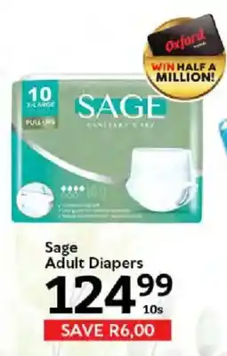 Oxford Freshmarket Sage Adult Diapers offer