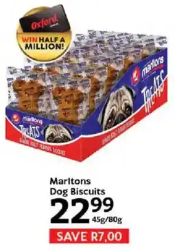 Oxford Freshmarket Marltons Dog Biscuits offer
