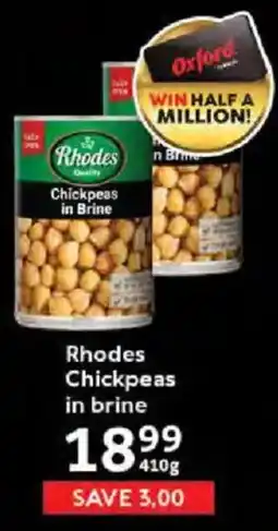 Oxford Freshmarket Rhodes Chickpeas in brine offer