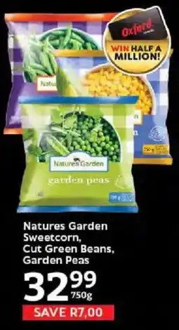 Oxford Freshmarket Natures Garden Sweetcorn, Cut Green Beans, Garden Peas offer