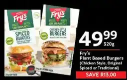 Oxford Freshmarket Fry's Plant Based Burgers offer