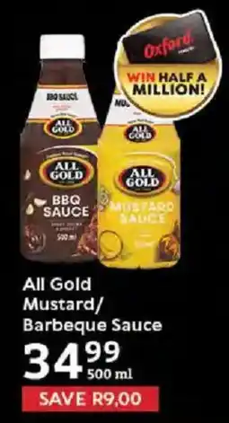 Oxford Freshmarket All Gold Mustard/Barbeque Sauce offer
