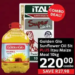 Oxford Freshmarket Golden Glo Sunflower Oil PLUS Itau Maize Meal offer
