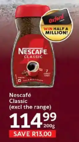 Oxford Freshmarket Nescafe Classic offer