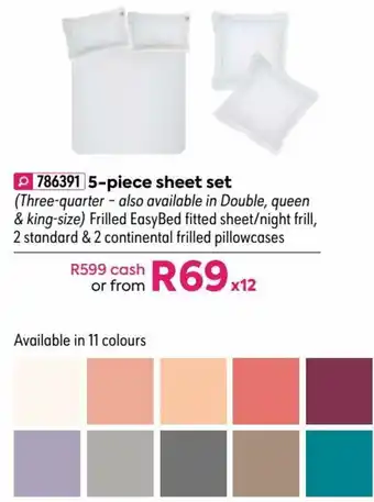 HomeChoice 5-Piece Sheet Set offer