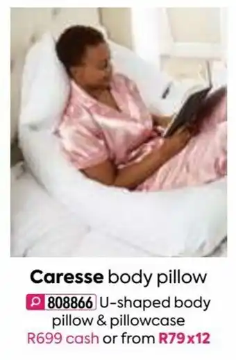 Caresse Body Pillow U-Shaped Body Pillow & Pillowcase