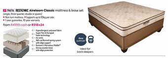 HomeChoice Restonic Aireloom Classic Mattress & Base Set offer