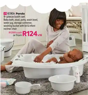 HomeChoice Panda 9-Piece Bath Set offer