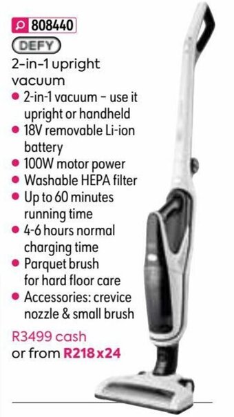 Defy 2-in-1 Upright Vacuum