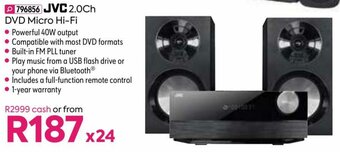 JVC 2.0Ch DVD Micro Hi-Fi