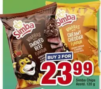 OK Foods Simba Chips Asstd. 120g offer