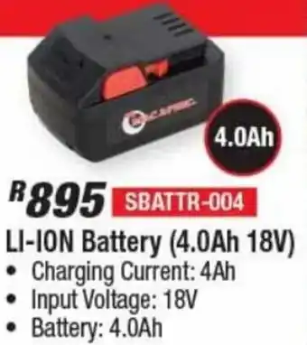 Adendorff Machinery Mart Li-Ion Battery 18V SBATTR-004 offer