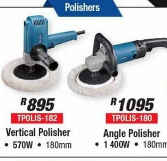 Adendorff Machinery Mart Vertical Polisher 1 400W 180mm TPOLIS-180 offer