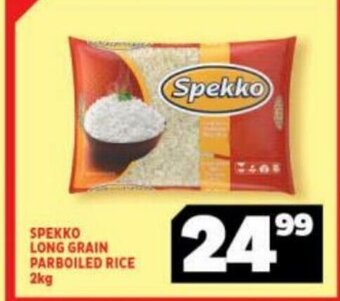 Usave Spekko Long Grain Parboiled Rice 2kg offer