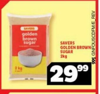 Savers Golden Brown Sugar 2kg