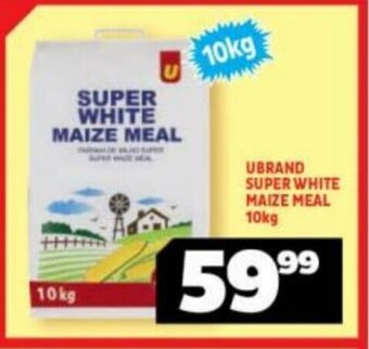 Usave Ubrand Super White Maize Meal 10kg offer