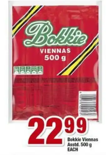 OK Foods Bokkie Viennas Asstd. 500g offer