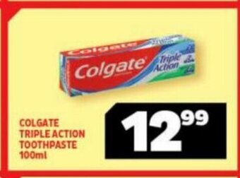 Usave Colgate Triple Action Toothpaste 100 ml offer