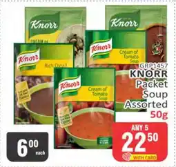 KitKat Cash and Carry Knorr Packet Soup Assorted-50g offer