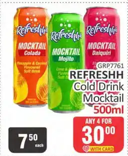 KitKat Cash and Carry REFRESHH Cold Drink Mocktail 500ml offer