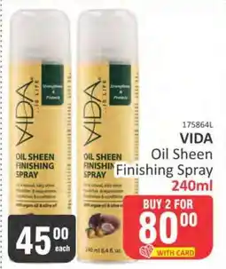 KitKat Cash and Carry VIDA Oil Sheen Finishing Spray 240ml offer