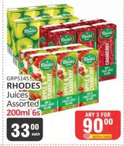 KitKat Cash and Carry RHODES Juices Assorted 200ml 6s offer