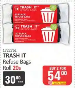 KitKat Cash and Carry TRASH IT Refuse Bags Roll 20s offer