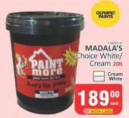 KitKat Cash and Carry MADALA’S Choice White/Cream 20lt offer
