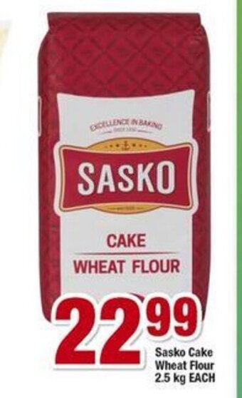 OK Foods Sasko Cake Wheat Flour 2.5kg offer
