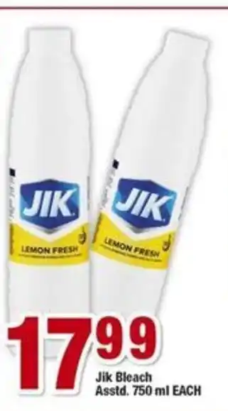 OK Foods Jik Bleach Asstd. 750ml offer