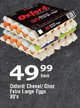 Oxford Freshmarket Oxford/Cheval/Chez Extra Large Eggs 30's offer