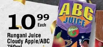 Rungani Juice Cloudy Apple/ABC