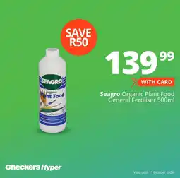 Checkers Seagro Organic Plant Food offer