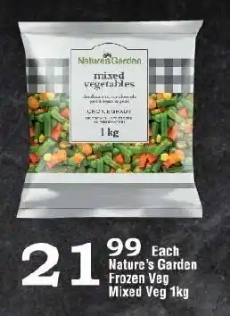 Oxford Freshmarket Nature's Garden Frozen Mixed Veg 1kg offer