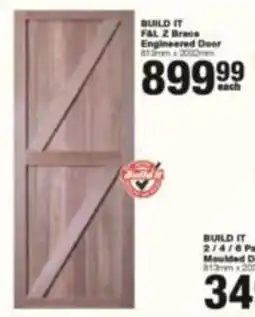 Build It BUILD IT F&L Z Brace Engineered Door offer