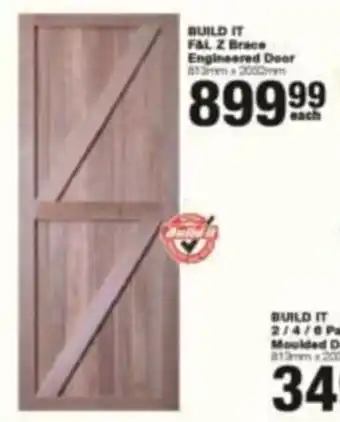 BUILD IT F&L Z Brace Engineered Door