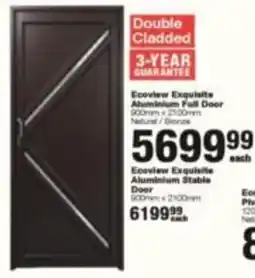Build It Ecoview Exquisite Aluminium Full Door offer