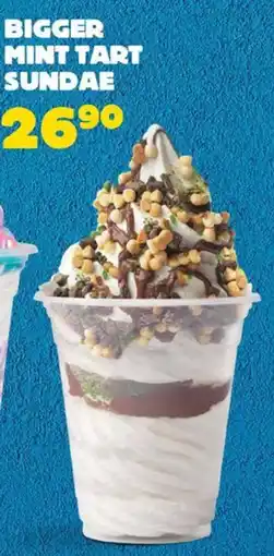 Hungry Lion Bigger Mint Tart Sundae offer