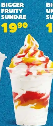 Hungry Lion Bigger Fruity Sundae offer
