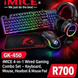 Matrix Warehouse iMICE 4-in-1 Wired Gaming Combo Set offer