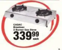 Build It CADAC Brasimax 2 Burner Gas Stove offer