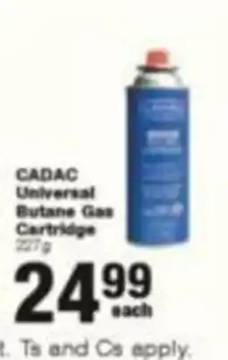 Build It CADAC Universal Butane Gas Cartridge offer