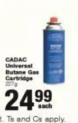 CADAC Universal Butane Gas Cartridge