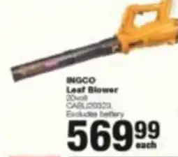 Build It INGCO Leaf Blower offer