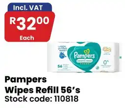 Africa Cash and Carry Pampers Wipes Refill 56's offer